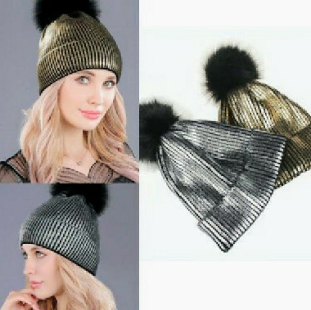 SALE!🔥HOST PICK! Metallic Knit Hat! - Picture 3 of 6